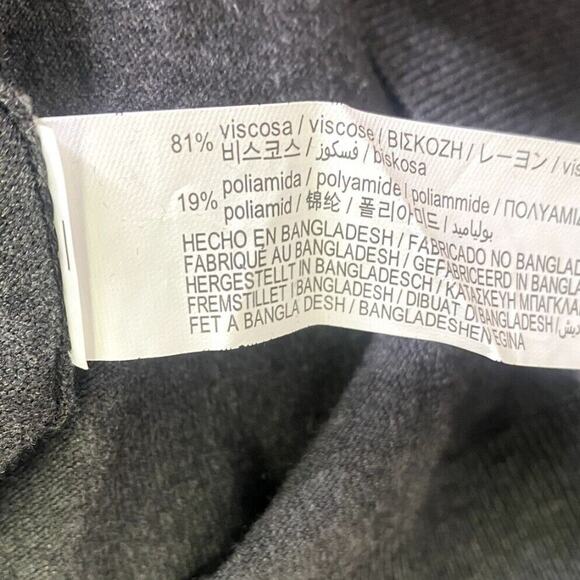 NWT Zara Men's Long Sleeve Turtle Neck Ribbed Trim Soft Sweater M Grey #4064 - Picture 12 of 16